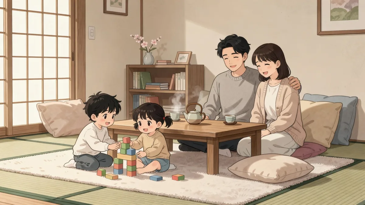 家で過ごす家族の時間